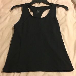 Black workout tank